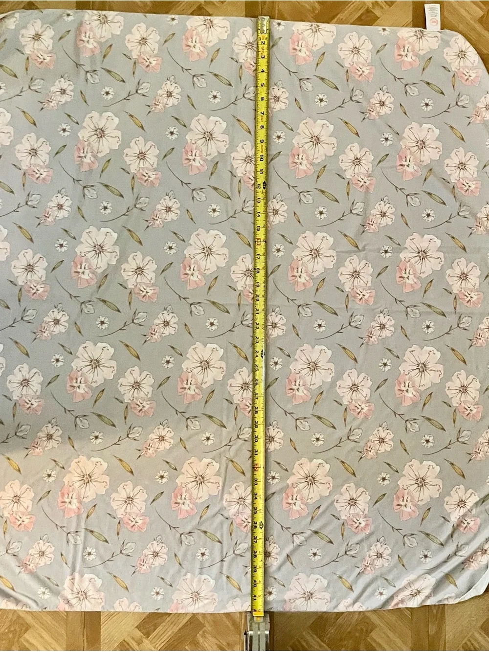 Lot of 2 Floral Baby Swaddle Blankets Wonder Nation Toby Stretchy Pink